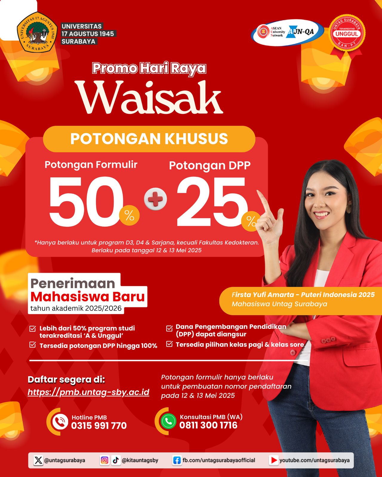 Potongan Khusus Pendaftaran