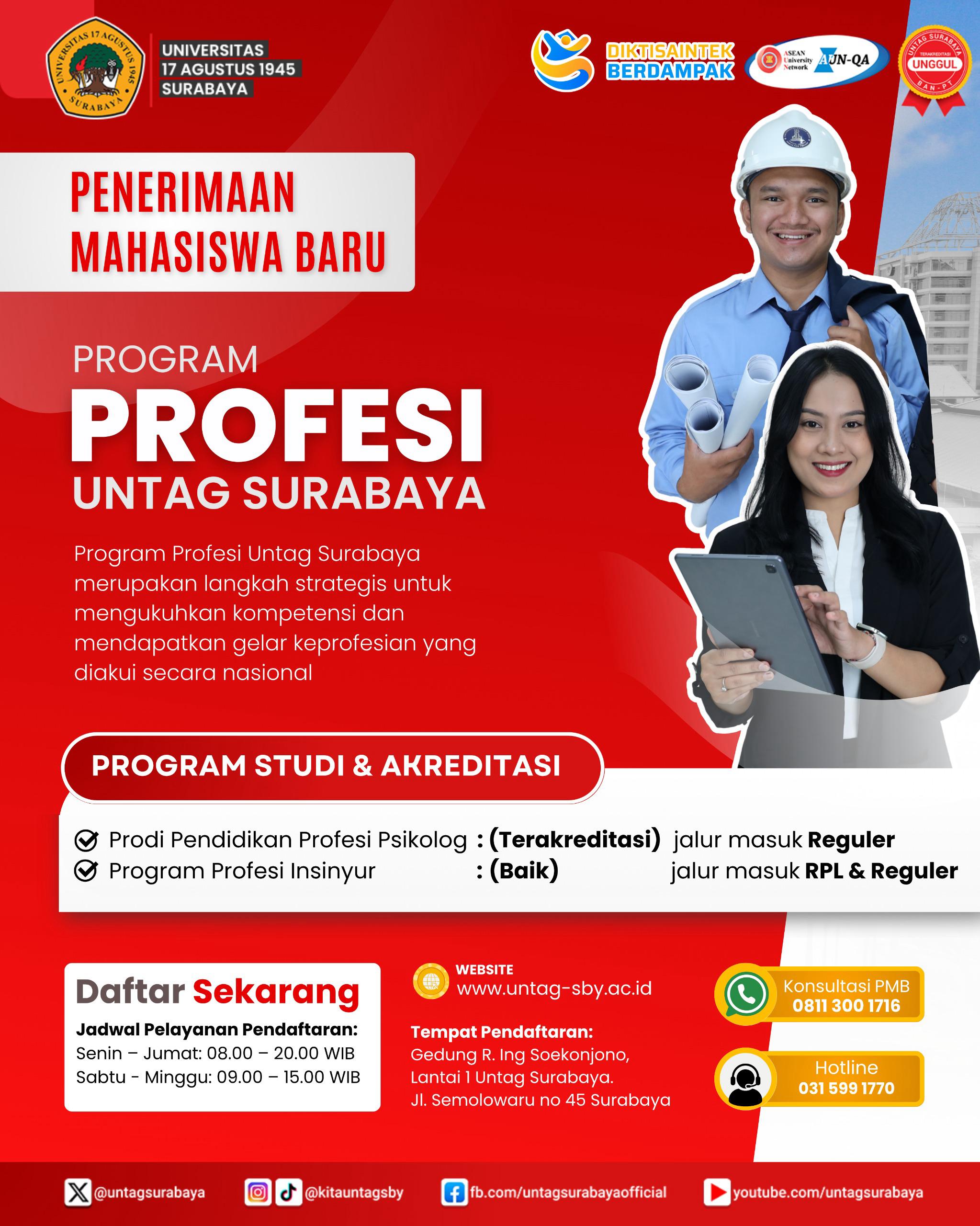 Program Profesi di Untag Surabaya