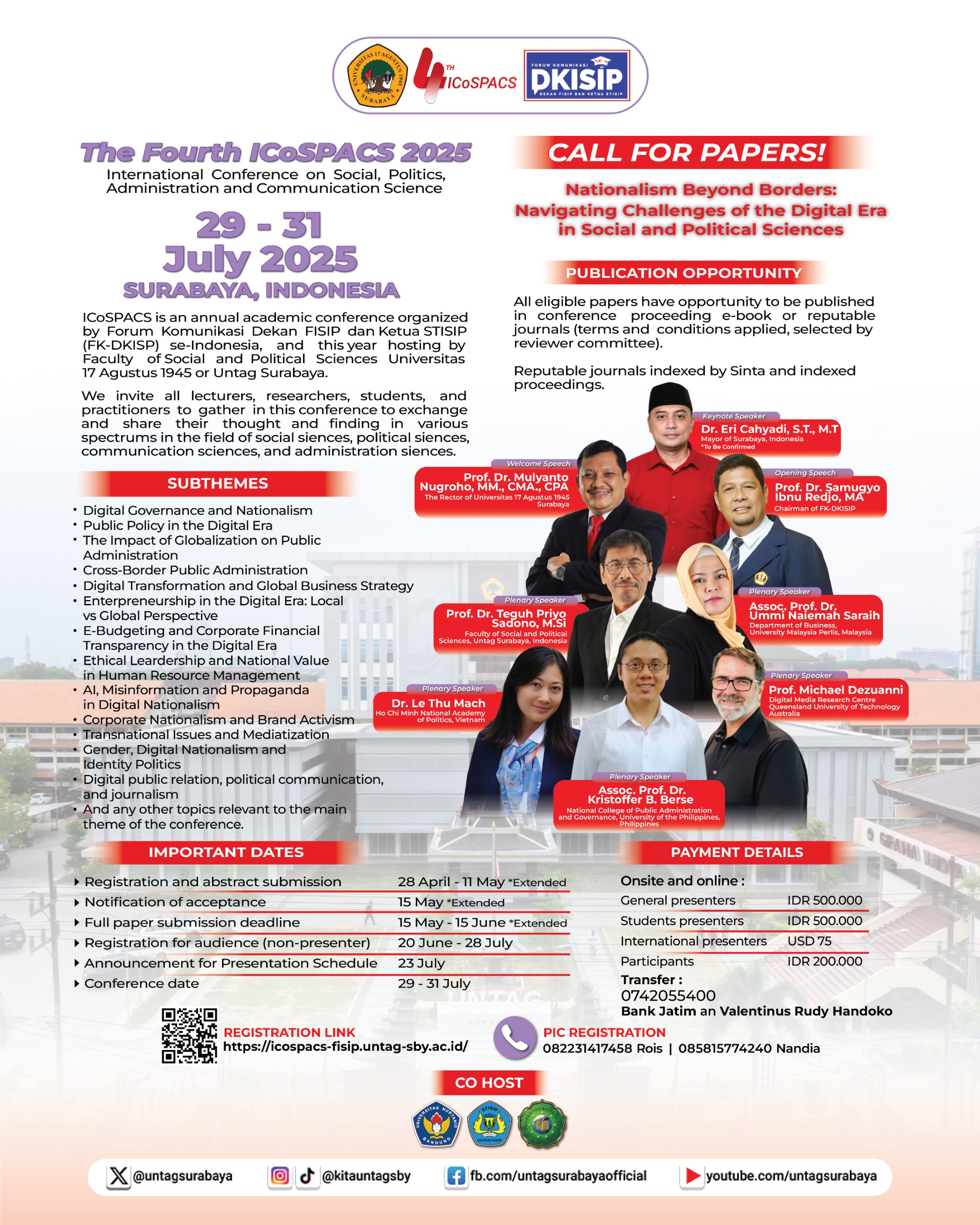 International Conference Semakin dekat. Segara Daftarkan Diri